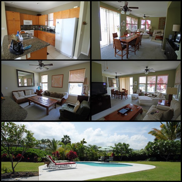 The rental home, with the ocean right behind me.