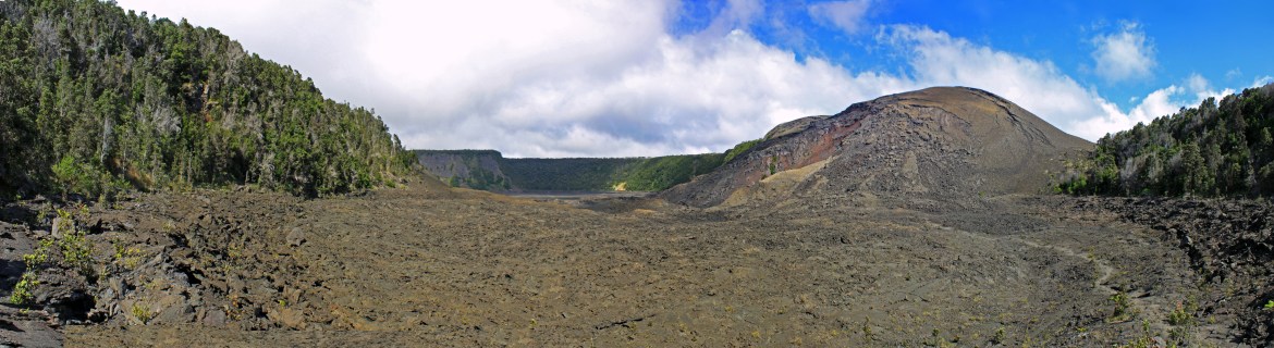 The view from within Kilauea Iki Crater.