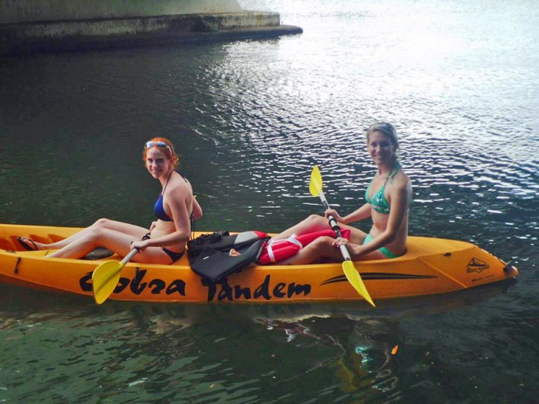 Ocean kayaking! (Photo taken with Kim's camera)