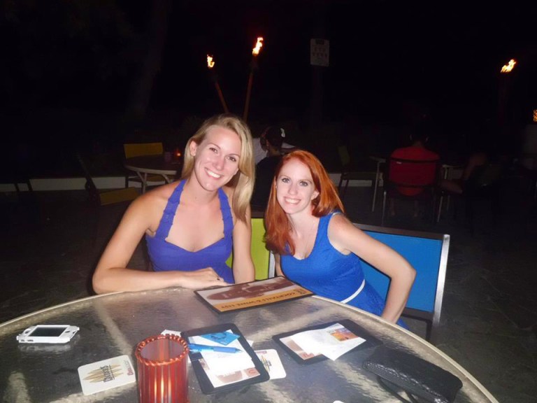 Starting the night out at Duke's Waikiki! Food was delicious!