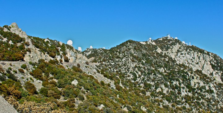 Shortly after passing Baboquivari, you will be welcomed to Kitt Peak with your first view of several of the large powerhouse telescopes on the mountain.