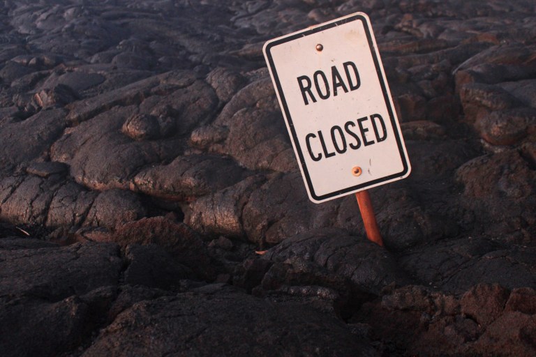 Lava stops for no one!