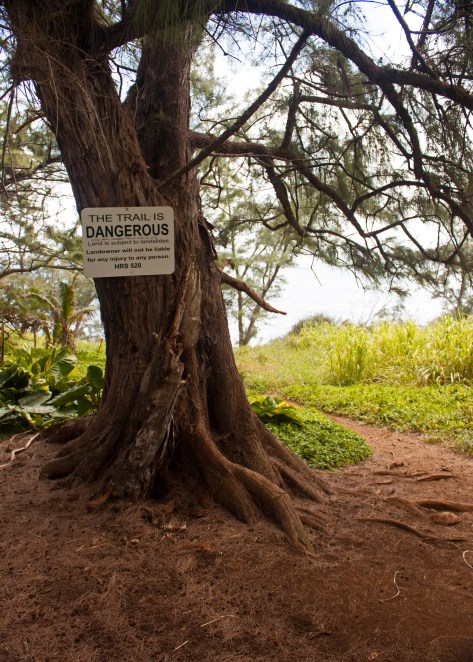 The hike to this lesser known red sand beach is short, but only for the sure-footed.
