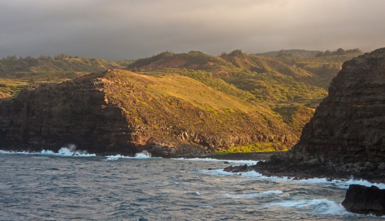 The setting sun provided great views all around.