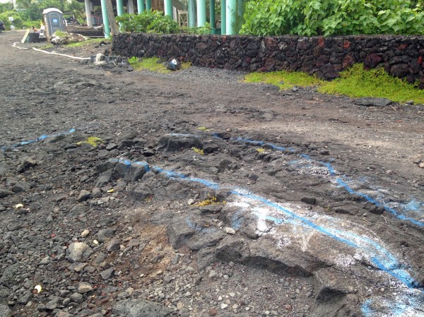 Parking at Kapoho Tide Pools