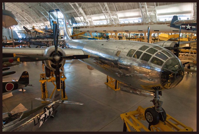 Enola Gay - the first aircraft to drop an atomic bomb