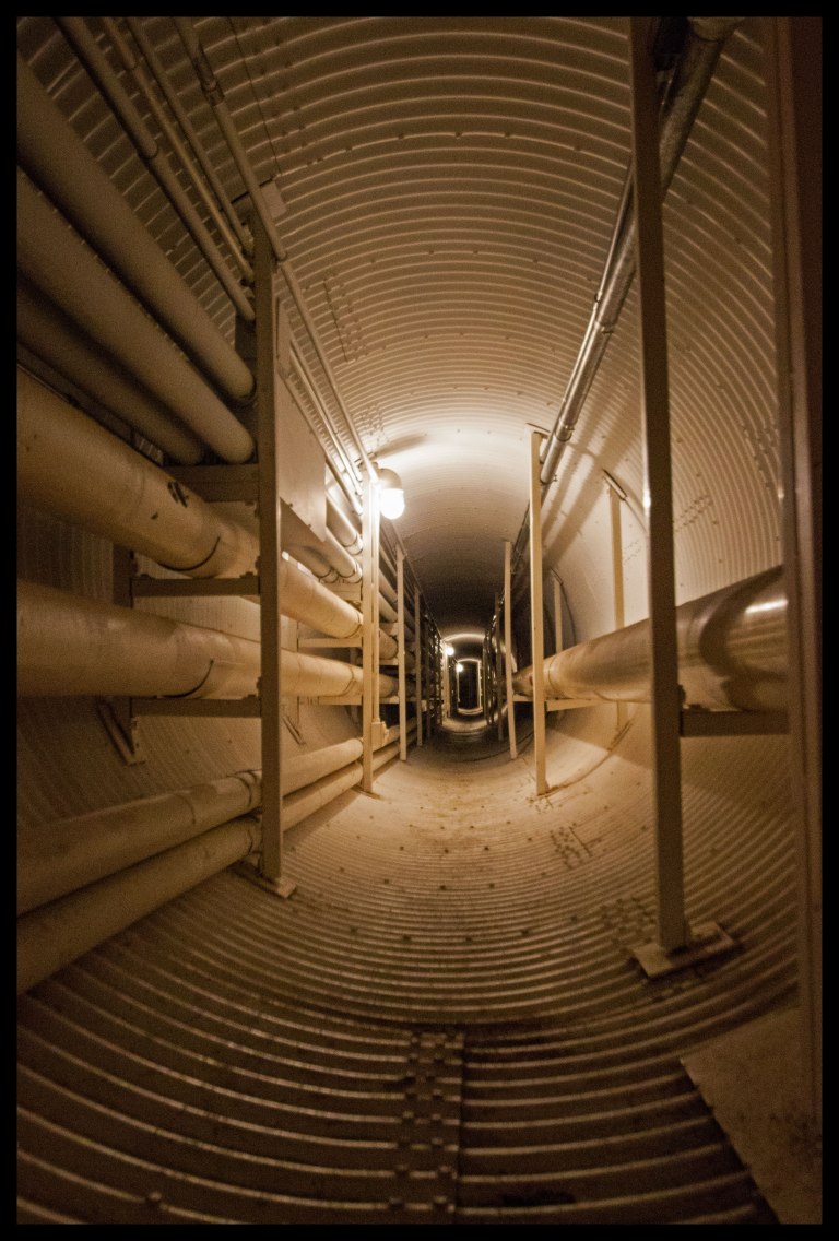 25,000 feet of cooling pipes with glycol run through the diagonal.