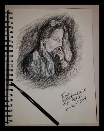 Sketch drawn by a coworker's father during a program. It was a total surprise to see this later!