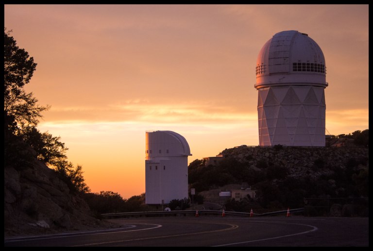 Steward Observatory Bok 2.1-meter (left) and Mayall 4-meter (right)