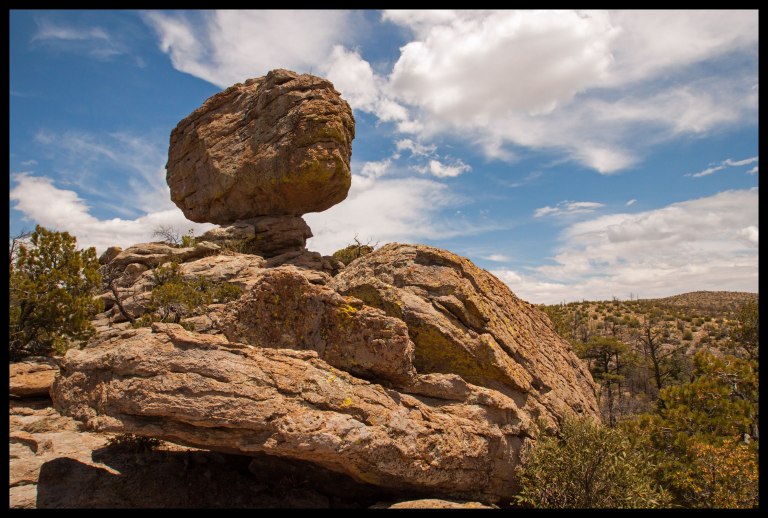 After passing the Inspiration Point turnoff, we found our first exciting rock formation. We took a break here to do some climbing and exploring.