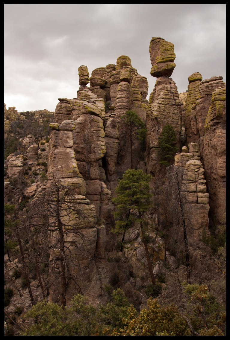 A beautiful formation seen when entering Sarah Deming Canyon.