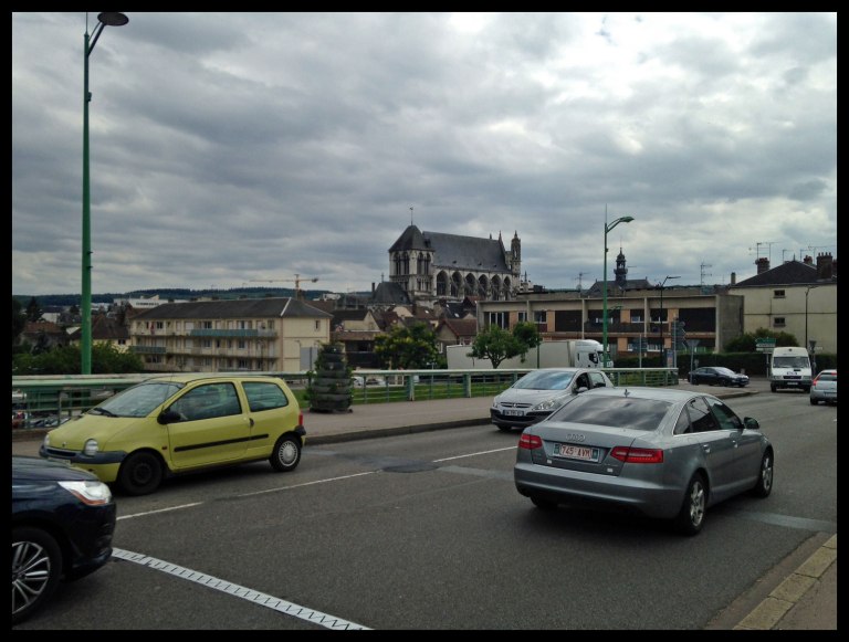 Riding away from Vernon (very cute little town) toward Giverny.
