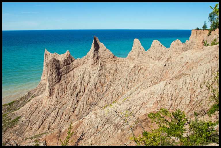 Different angles of the erosion.