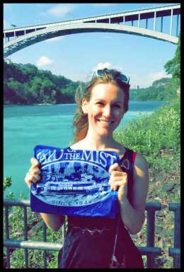 Getting ready to board and put on the poncho.