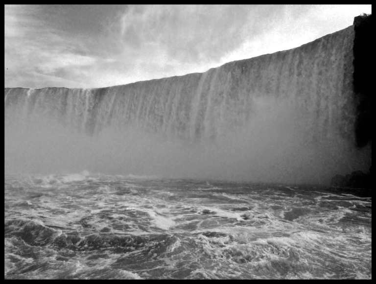 The intense Canadian falls, almost impossible to have a camera out at this point.